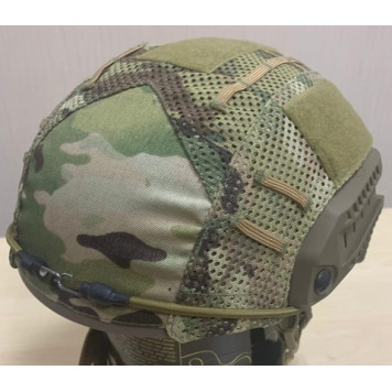 MARITIME Helmet Mesh Cover with VELCRO-TAN-2