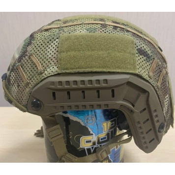 MARITIME Helmet Mesh Cover with VELCRO-TAN-3