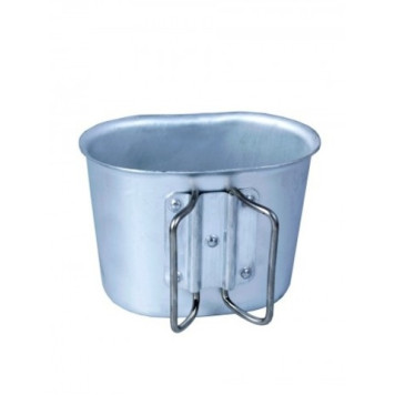 1L Military Canteen with Camo Cover & Aluminum Pot-2