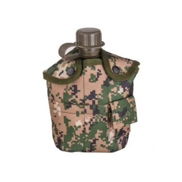 1L Military Canteen with Camo Cover & Aluminum Pot-5