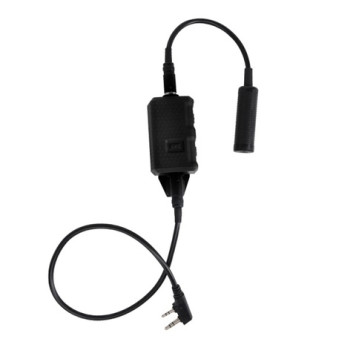 FMA FCS V20 Push-to-Talk (PTT) Button for Tactical Gear (Black)