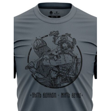 Camouflage T-Shirt "To Be a Warrior is to Live Forever"-5