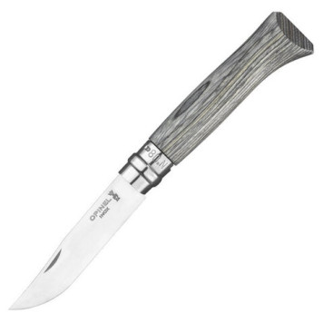 Opinel No. 08 Stainless Steel Knife with Birch Handle-1
