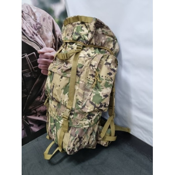 Tactical Duffel Bag Backpack with Frame (75L)-15