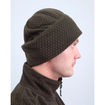 Honeycomb Fleece Hat for Men-3
