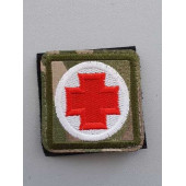 Red Cross Embroidered Patch