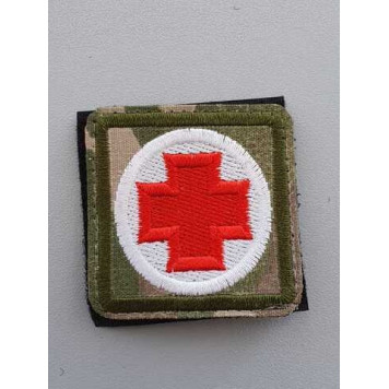 Red Cross Embroidered Patch