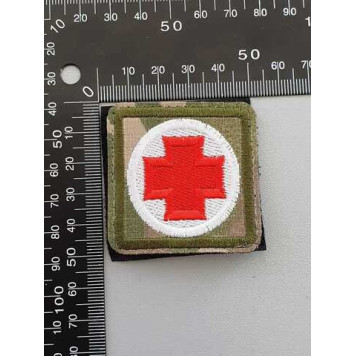 Red Cross Embroidered Patch-1