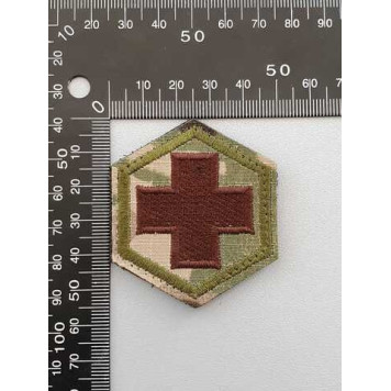 Brown Cross Embroidered Patch-1