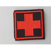 Red Cross Embroidered Patch