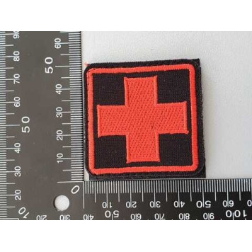 Red Cross Embroidered Patch-1