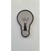 Embroidered Chevron Patch "Light Bulb" (2142)