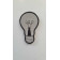 Embroidered Chevron Patch "Light Bulb" (2142)