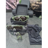 Tactical Anti-Shrapnel Goggles Kit with Interchangeable Lenses