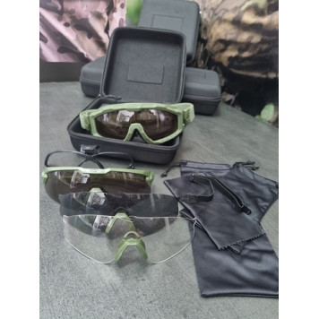 Tactical Anti-Shrapnel Goggles Kit with Interchangeable Lenses