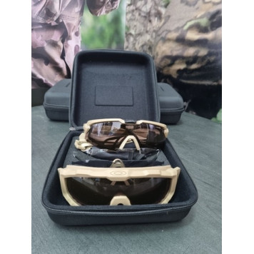 Tactical Anti-Shrapnel Goggles Kit with Interchangeable Lenses-1