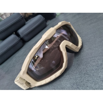 Tactical Anti-Shrapnel Goggles Kit with Interchangeable Lenses-4