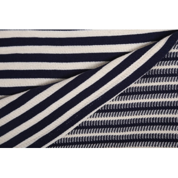 Russian Navy Double-Knit 100% Cotton Striped Shirt (Dark Blue Stripe) GOST Certified-1