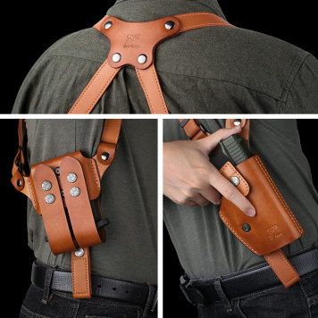 Vertical Shoulder Holster for Sig-Sauer P226 (Model #20)