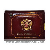 Russian Emergency Ministry Car Leather Cover with Metal Emblem