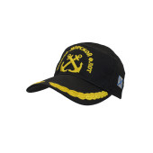 Navy 7-Panel Embroidered Baseball Cap