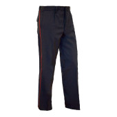 Police Uniform Trousers with Red Stripe