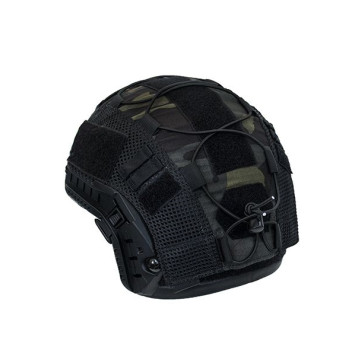 FAST Helmet Cover with Camouflage Mesh-1