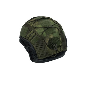 FAST Helmet Cover with Camouflage Mesh-2