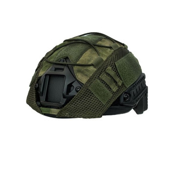FAST Helmet Cover with Camouflage Mesh-3