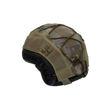 FAST Helmet Cover with Camouflage Mesh-6