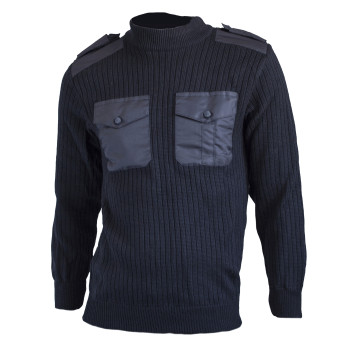 Police Jumper with Reinforced Patches