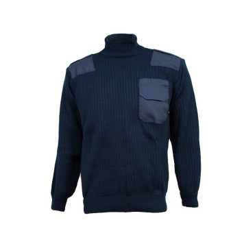 High-Neck Military Jumper