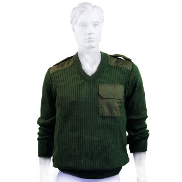 Military V-Neck Jumper