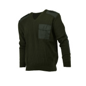 V-Neck Wool Blend Jumper by BTK GROUP