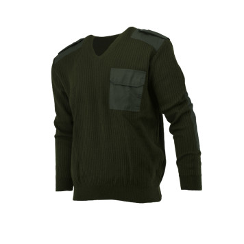 V-Neck Wool Blend Jumper by BTK GROUP