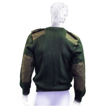 Military V-Neck Jumper-1