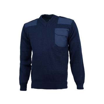 Military V-Neck Jumper-3