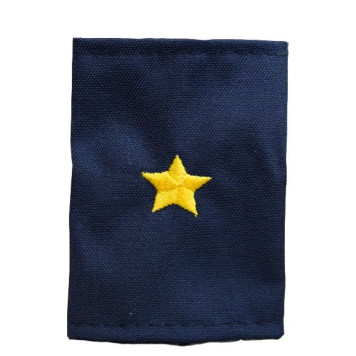 Major-Style Faux Shoulder Boards with Yellow Embroidered Stars - Police MF-23-11