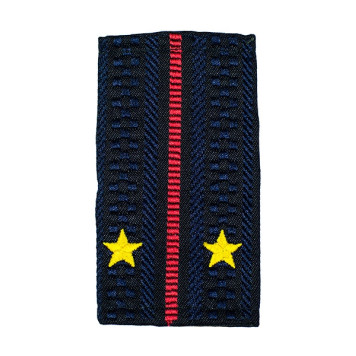 Police Lieutenant Faux Epaulets with Yellow Stars MF-39-08