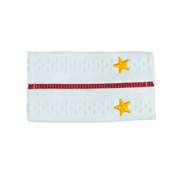 Police Lieutenant Faux Epaulets with Yellow Stars MF-41-08