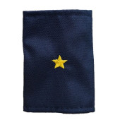 Junior Police Lieutenant Shoulder Boards with Yellow Embroidered Stars MF-23-05