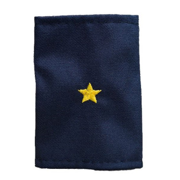 Junior Police Lieutenant Shoulder Boards with Yellow Embroidered Stars MF-23-05