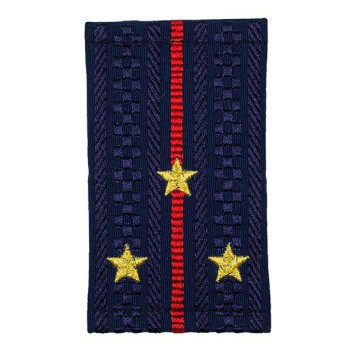 Police Senior Lieutenant New Style Faux Shoulder Boards