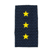 Senior Police Warrant Officer Yellow Star Mock Shoulder Boards MF-39-07