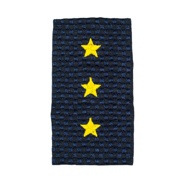 Senior Police Warrant Officer Yellow Star Mock Shoulder Boards MF-39-07