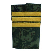 Embroidered Yellow Sergeant Shoulder Boards MF-27-03