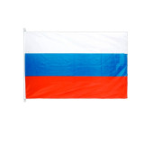 Russian Flag 90x135 cm with Carabiner and Strap Pocket