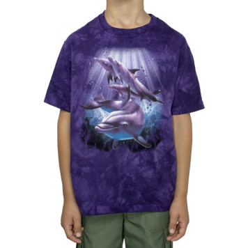 Kids& Dolphin Print T-Shirt MOUNTAIN