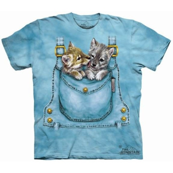 Kids& T-Shirt "Wolf Cubs in Pocket" MOUNTAIN