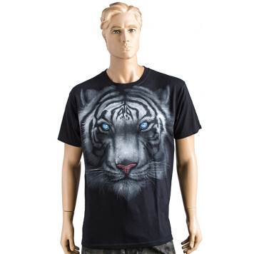 Majestic White Tiger Athletic T-Shirt by LIQUID BLUE